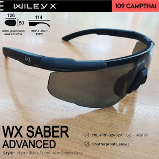 แว่นตา Wiley X แท้รุ่น SABER ชุด สามเลนส์ รหัส 308 โลโก้ใหม่ w ถอดสลับเลนส์ได้ เลนส์หนา 3mm. พร้อมกระเป๋าใส่ ประกันไทย