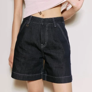 CHUUCHOP - Munich Shorts กางเกงขาสั้นยีนส์ ขา 3 ส่วนทรง Jort Unisex ใส่สบาย ลุคชิลล์ (C8605)