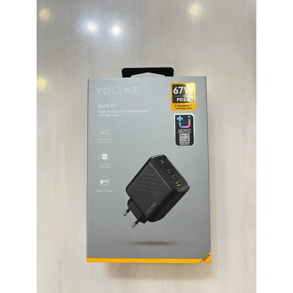 🍀พร้อมส่ง หัวชาร์จ 3 ช่อง VOLTME REVO67 67w