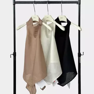 Atipashop - Royale Lounge Set ชุดเซ็ต 2 ชิ้น เสื้อคล้องคอและกางเกงบอลลูน ดีไซน์เรียบหรู