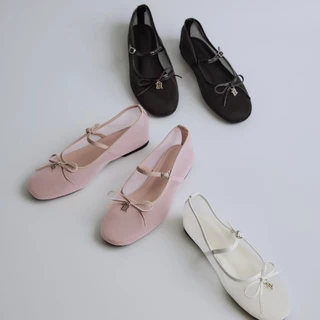 CHUUCHOP - (35-43) Juniper Mary Jane Shoes รองเท้าแมรี่เจนตาข่าย ระบายอากาศได้ดี แมทช์ง่ายทุกลุค (C8493)