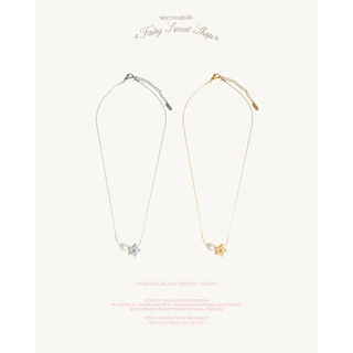 nice try studio - Fairy Necklace สร้อยคอรูปดาว ไข่มุกแท้ ไม่ลอก ไม่ดำ