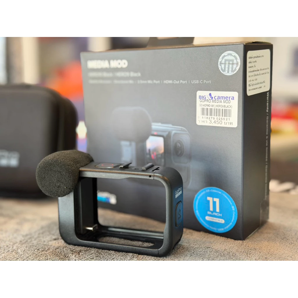 GoPro 11 Black แบต 4 ก้อน Media Mod Mic Max Lens Mod thumbnail 4