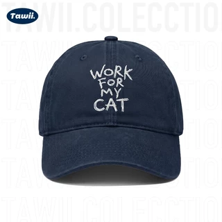 Tawii. หมวก หมวกแก๊ป งานปักภาษาอังกฤษ Unisex Cap ปรับขนาดได้ เนื้อสัมผัสที่ผ่านการซัก