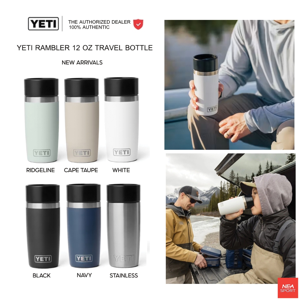 YETI Rambler® Travel Bottle 12 OZ ลิขสิทธิ์แท้ แก้วเก็บความเย็น เยติ