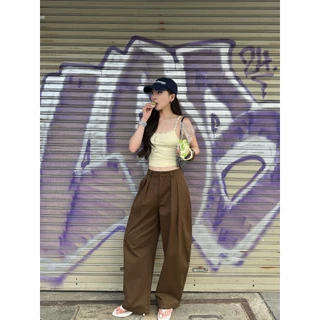 Geschwisters"Gesch barrel pants กางเกง barrel ทรงสวยพรางหุ่น"พร้อมส่ง