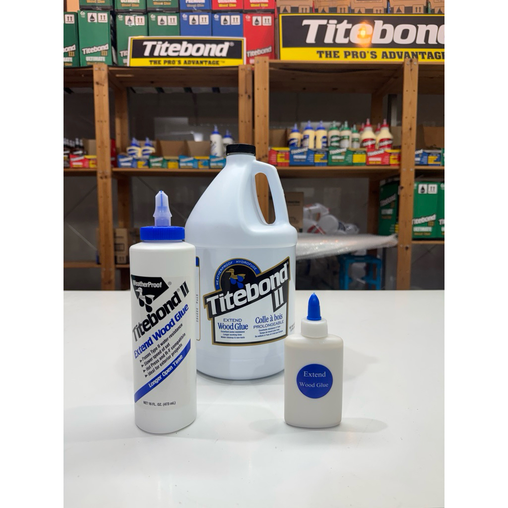 กาวงานไม้ Titebond II Extended Wood Glue สีน้ำเงินสูตรแห้งช้า