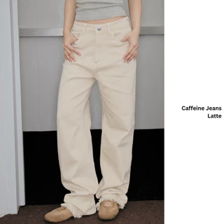 MERMAIDSTUDIO - CAFFEINE JEANS ยีนส์กาแฟผ้านุ่มกระบอกใหญ่ #6799