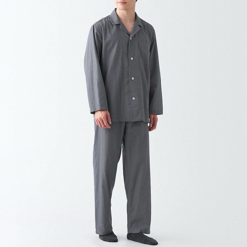 GU Men's Side Seamless Double Gauze Pajamas แท้💯%