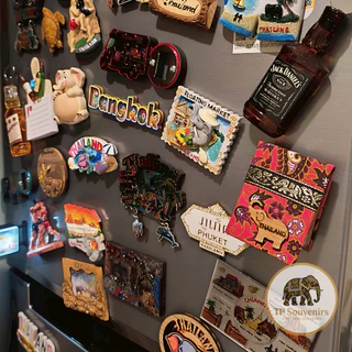 Thailand Souvenir Fridge Magnet แม่เหล็กติดตู้เย็น ของฝากประเทศไทย Bangkok Phuket Pattaya Elephant Tuk Tuk Thai Gift
