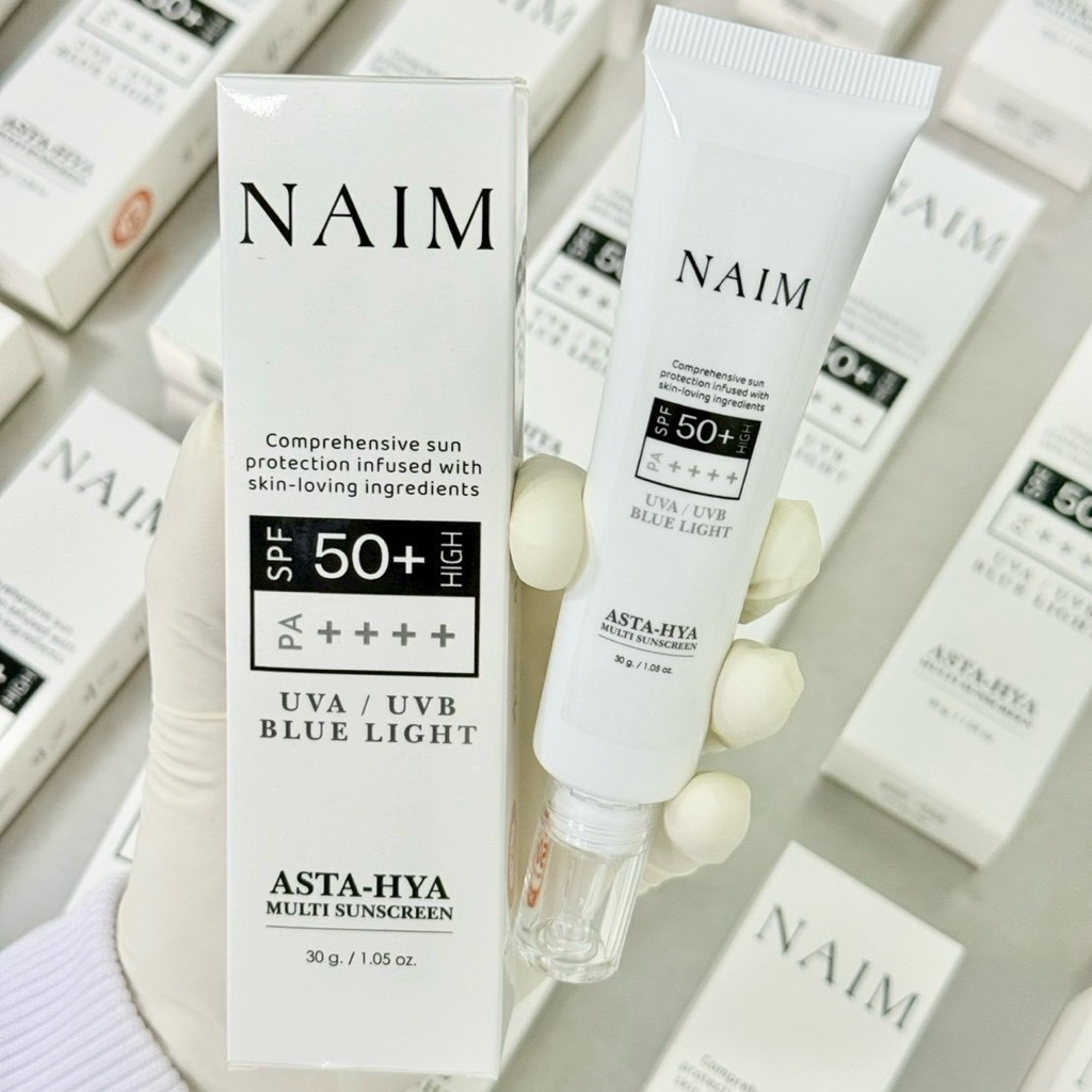 NAIM ASTA-HYA MULTI SUNSCREEN SPF50+ PA+++UVA/UVB BLUE LIGHT