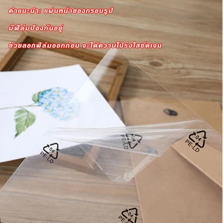 กรอบรูปมินิมอล A4/A3 4สี วางได้แนวตั้งแนวนอน พร้อมขาตั้ง หูแขวน ตกแต่งบ้าน Modern Photo Frame
