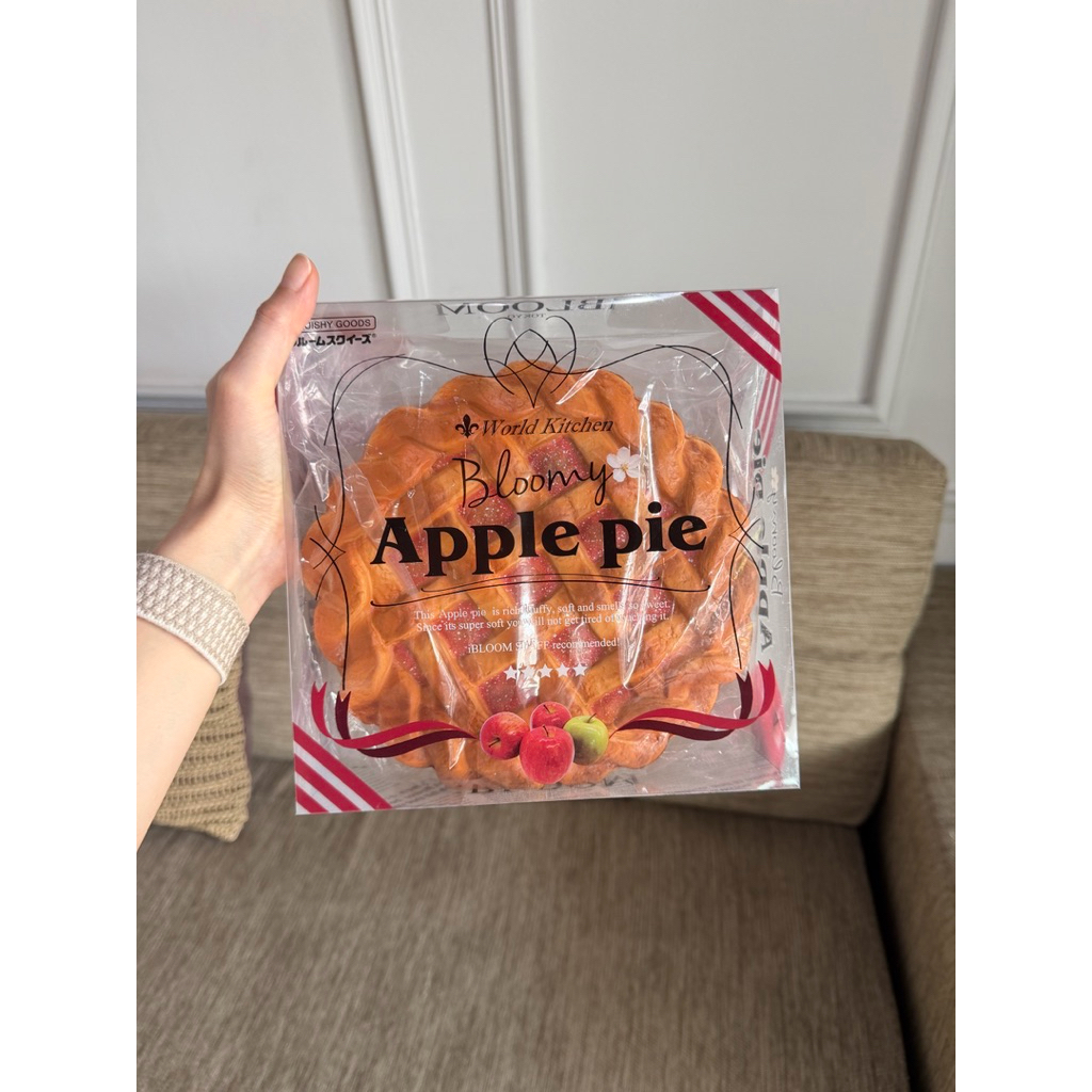 พร้อมส่ง สกุชชี่ ibloom apple pie สกุชชี่ของแท้จากแบรนด์ ibloom มือ 1 pie apple ibloom