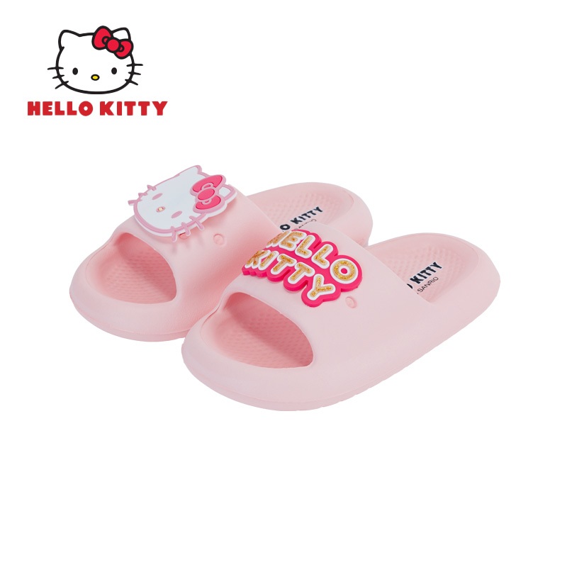Hello Kitty รองเท้าเด็ก รองเท้าแตะคิตตี้ ลิขสิทธิ์แท้ Sanrio น่ารัก สีชมพู รุ่นKTL-596