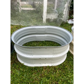[รุ่นใหม่-มีผ้าใบHDPEรองพื้น]กระถางเมทัลชีทปลูกผัก ขนาดกว้าง65cmxยาว90cm