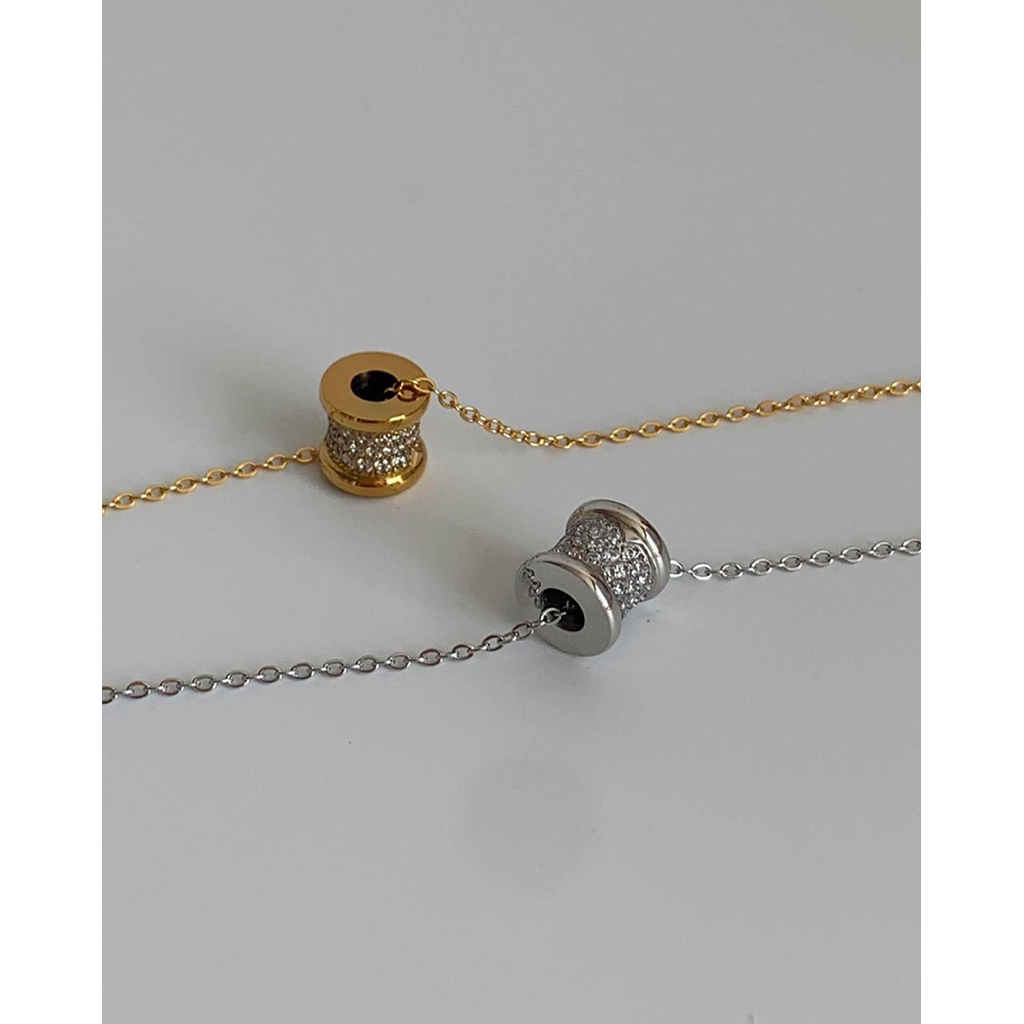 สร้อยสเตนเลส waterproof, nickel free, long lasting สร้อยกันน้ำ HER OBJECTIVE_HER WHIMSY NECKLACE