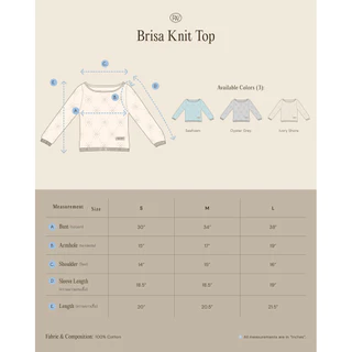 Brisa Knit Top [Pre-order ทุกสีทุกไซส์ จัดส่ง11กันยายน] เสื้อคอปาดแขนสามส่วน แต่งขอบ scallop ทอโลโก้แบรนด์