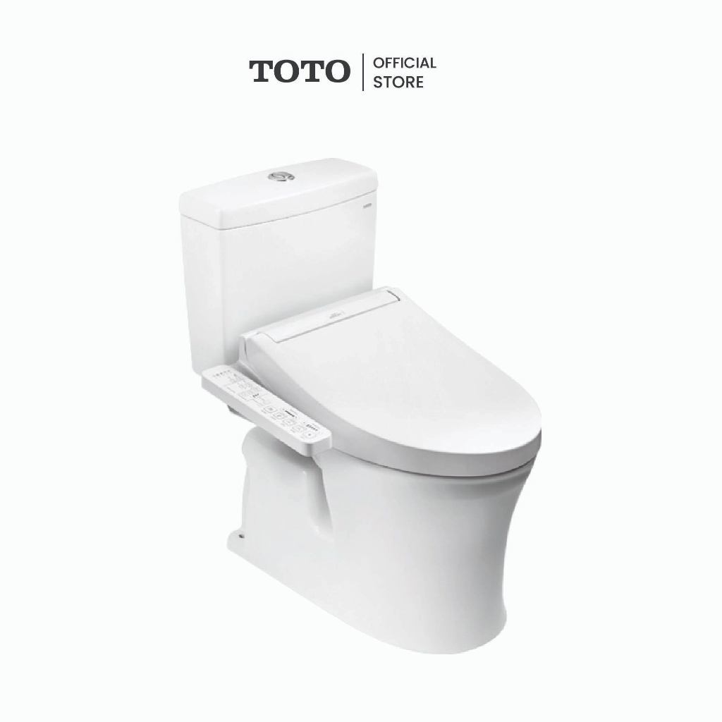 TOTO CST230UW2R สุขภัณฑ์คู่ฝารองนั่งอัตโนมัติ โถสุขภัณฑ์สองชิ้น พร้อมฝา WASHLET™ TCF23410ATH