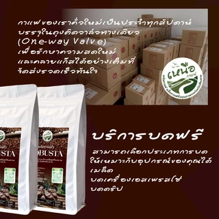 ROBUSTA เมล็ดกาแฟคั่ว โรบัสต้า 100% ดอยช้าง เกรดคัดพิเศษ คั่วกลางเข้ม หอมเข้ม