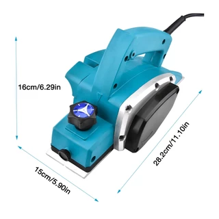 กบไสไม้ไฟฟ้า 82mm กบไฟฟ้า 3 นิ้ว 1000W/1400W รอบสูง 20000RPM ปรับความลึกได้ พร้อมรางนำ ใช้กับงานไม้ DIY