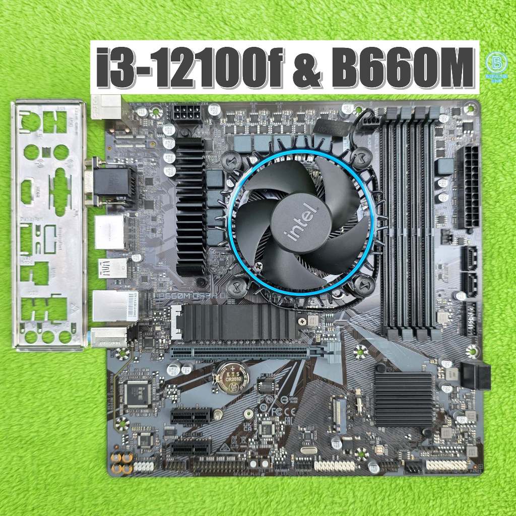 cpu i3 12100f & mb gigabyte b660m ds3h ddr4 สินค้ามือสอง