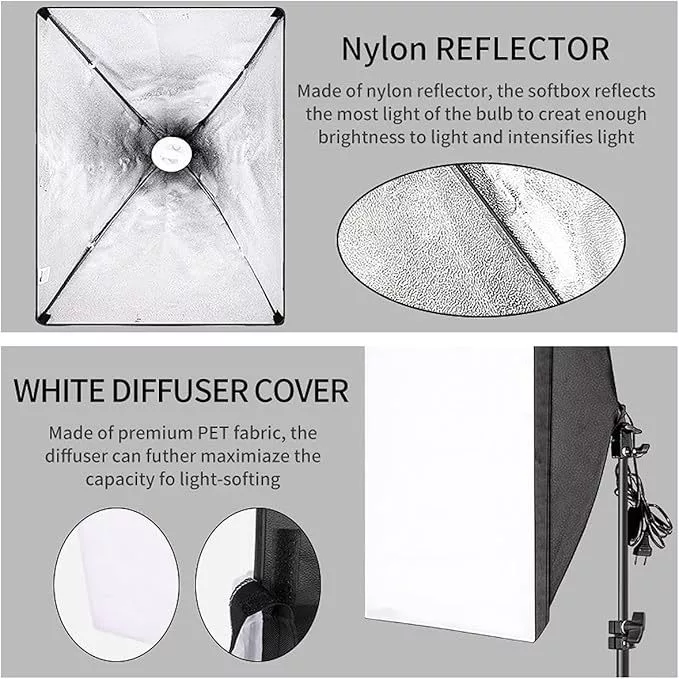 Photography Green Screen ผ้าฉากถ่ายภาพ สตูดิโอถ่ายภาพ ฉากหลัง ฉากถ่ายรูป 2*2m Background Stand Kit 4 คลิป&1 กระเป๋า thumbnail 5