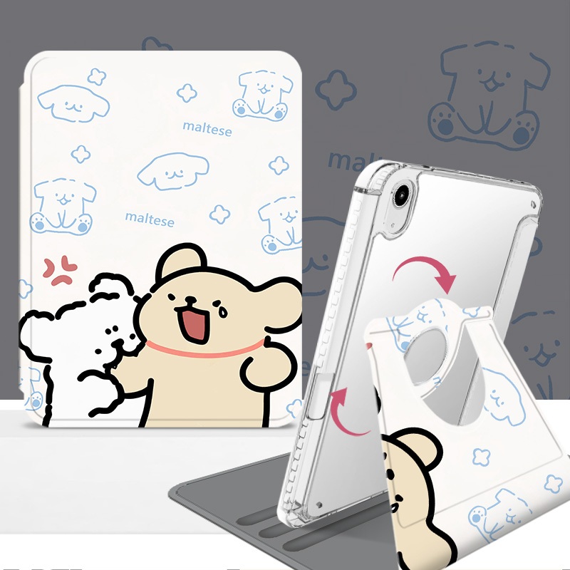 rotation zv022 เคสไอแพด ipad gen11 case a16 air11 Air5 6 7 8 Gen9/8/7 10.2 Pro11 เคสสำหรับไอแพด 10.5 10 2022 mini4 5 10