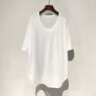 พร้อมส่งในไทย** เสื้อทรงดอเวอร์ไซส์ แขนสั้น คอกลม เสื้อแบบบาง Y347