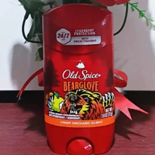 เนื้อครีมขาว ของแท้ 100% หนุ่ม ๆ เข้มๆ เทห์ๆ ระงับกลิ่นกาย Old Spice Antiperspirant Deodorant * Bearglove