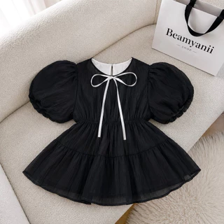 เสื้อแขนพองบอลลูนอก 32-38 แต่งผูกริ้บบิ้นหน้า ( Bella )