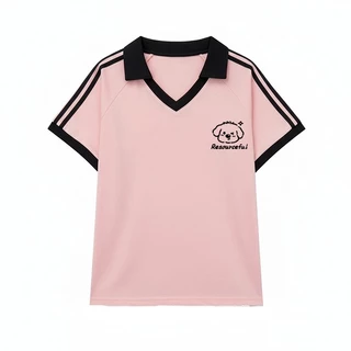 เสื้อปกทรงสเก็ตสวยๆผู้หญิงแฟชั่นมาใหม่ oversize เสื้อผ้าสาวอวบไซส์ใหญ่น่ารักๆ เสื้อยืดแขนสั้นลําลองทรงหลวมสไตล์เกาหลี