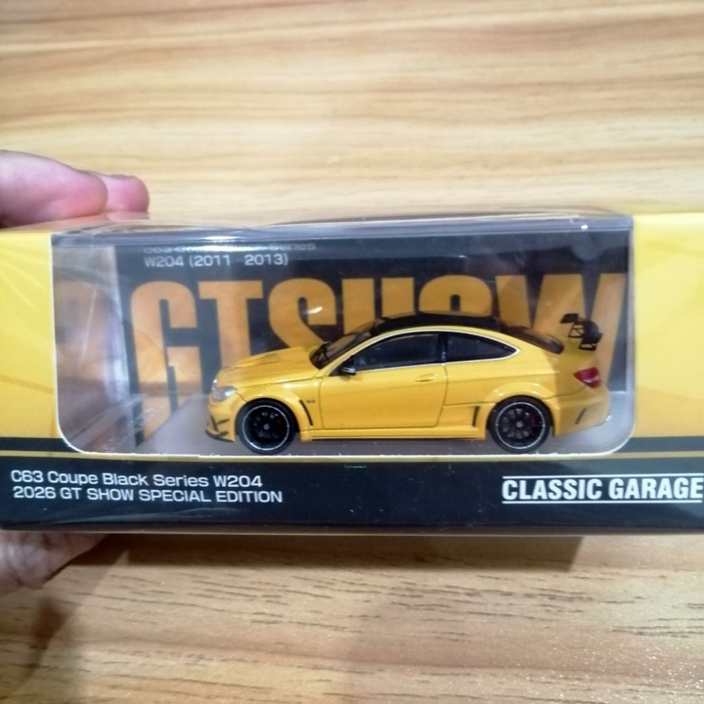 1/64 Classic​ Garage​ Mercedes​ AMG​ C63 Coupe​ Black​ Series​ W204 (2026 GT Show Special​ Edition)​