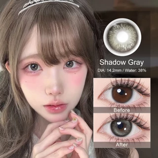 Magister Realcon คอนแทคเลนส์ 14.2MM บลัชออนสาวซีรีย์ Mini ขยายรูม่านตา เงาสีเทา น้ำแข็งสีน้ำเงิน Buff Brown คอนแทค