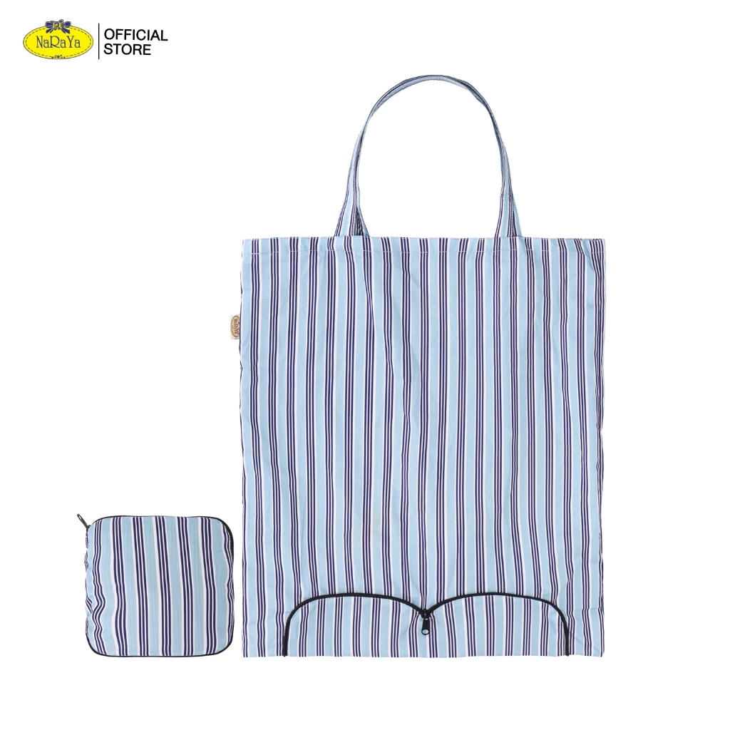NaRaYa Foldable Shopping Bag กระเป๋าผ้าพับเก็บได้ NB-135B/L