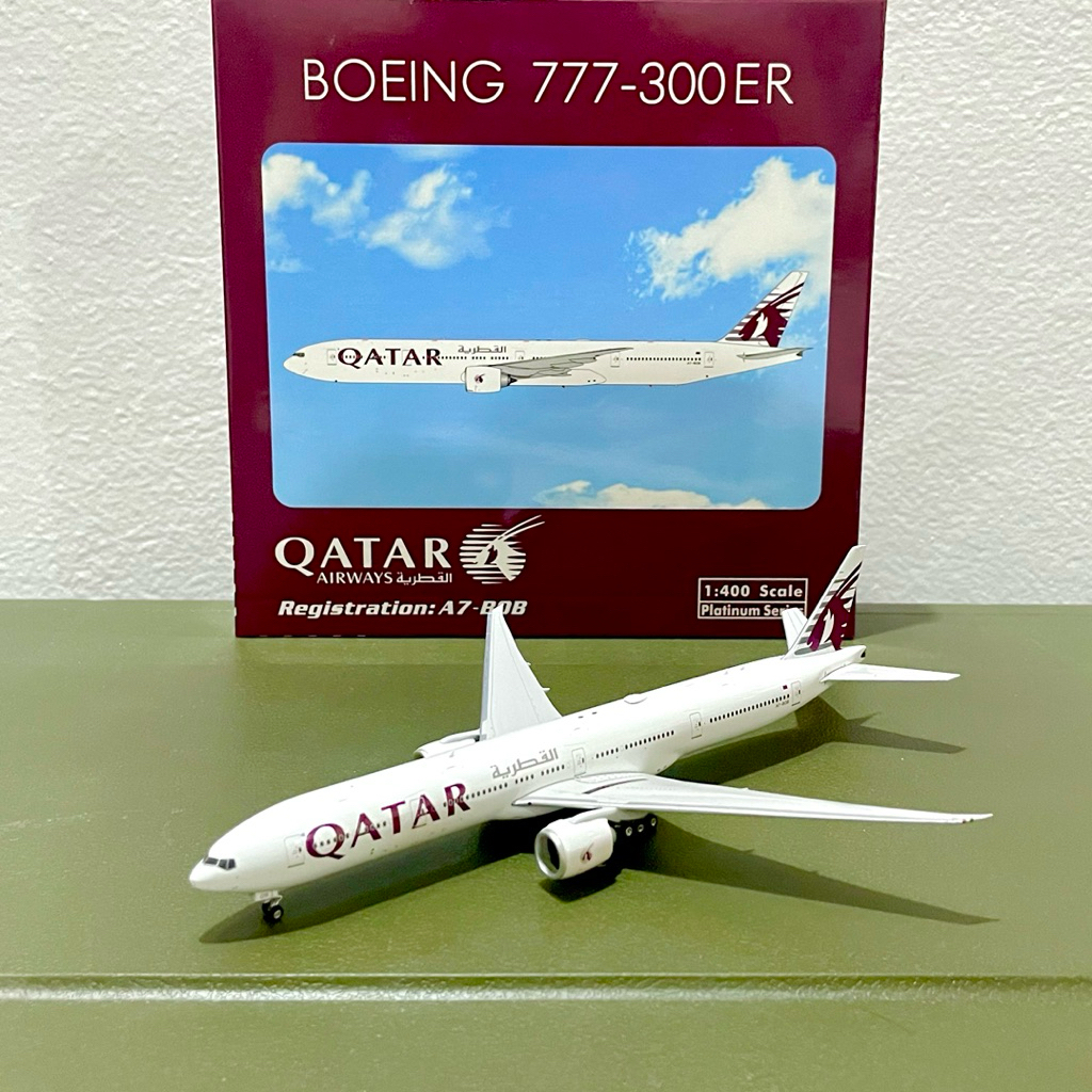 Phoenix Models 1/400 โมเดลเครื่องบิน Qatar Airways Boeing 777-300ER