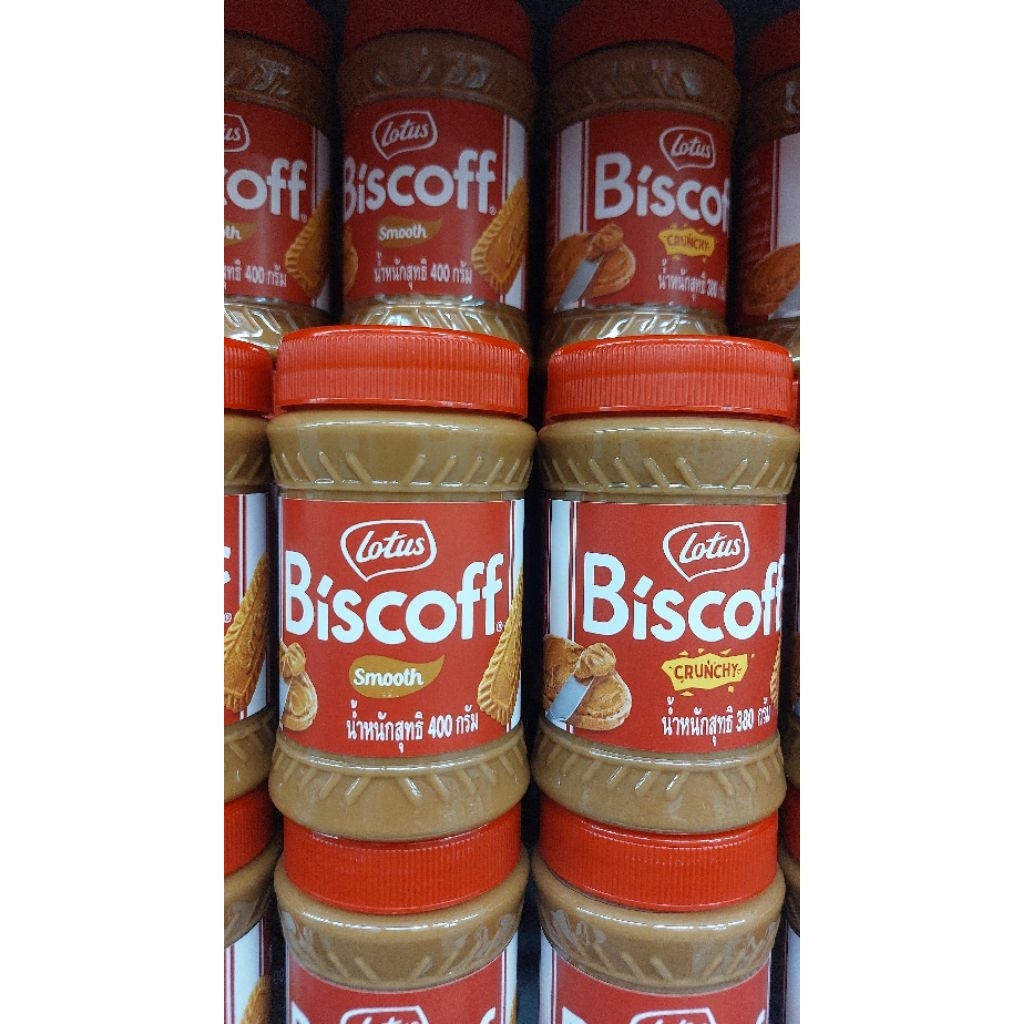 Lotus Biscoff spread บิสคอฟ สเปรด crunchy and smooth 400g.