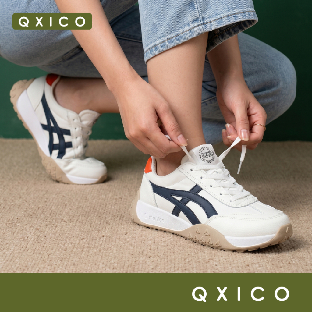 QXICO.TH รุ่น FQ192 รองเท้าผ้าใบผู้หญิง รองเท้าผ้าใบแฟชั่น สไตล์เกาหลี ใส่สบาย นุ่มใส่สบาย น้ำหนักเบ