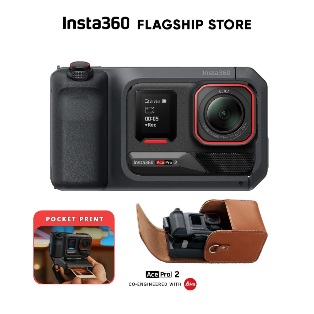 Insta360 กล้องแอ็คชั่น Ace Pro 2 เลนส์ Leica เซ็ต Flash Print ถ่ายรูปสวย เครื่องปริ้นพกพา [พร้อมส่ง] thumbnail 3