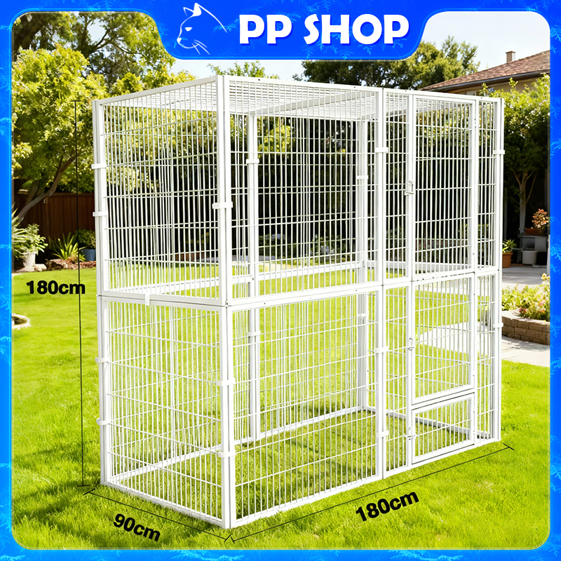 กรงขังแมว Cat Cage พื้นที่ว่างขนาดใหญ่  กรงแมว คอกกั้นสัตว์เลี้ยง กรงแมวขนาดใหญ่ กรงแมวแ Pet Cage