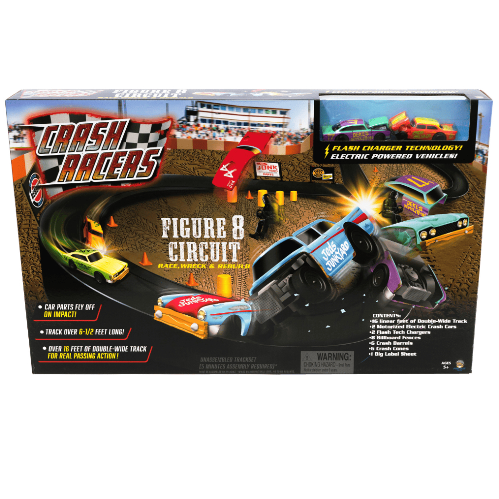 Sising Crash Circuit ชุดรางรถแข่งไฟฟ้าชนกระเด็น พร้อมรถแข่งชาร์จเร็ว Flash Charger  สินค้ามาใหม่ล่าสุด