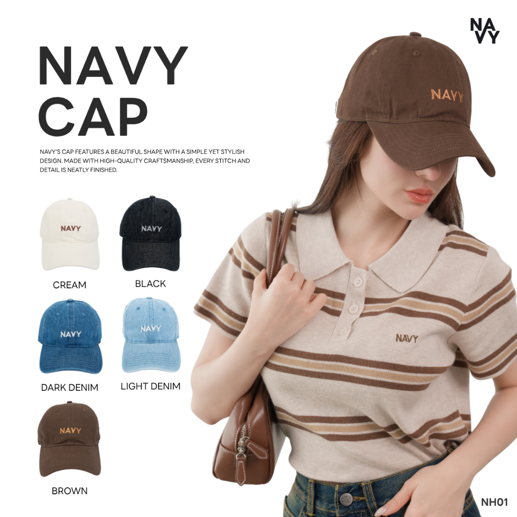 NH01 - Navy Cap หมวกแกปจากแบรนด์ NAVY