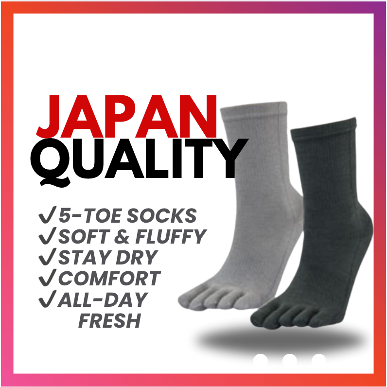 【Direct from Japan】COCOON CLUB CS-1N 5-Toe Premium Inner Socks Soft Silk Blend Dry