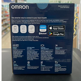 (ของแท้) OMRON ออมรอน เครื่องวัดความดันโลหิตอัตโนมัติ รุ่น IQ BT ( HEM-7194T1-FLC ) (รับประกัน 3+3 ปี) + Ac Adapter