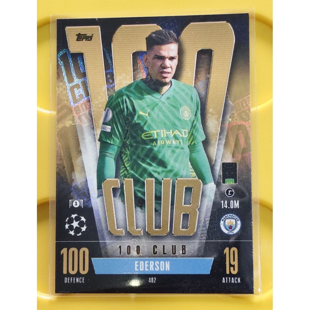 แอแดร์ซง (Ederson) สังกัดสโมสร แมนเชสเตอร์ ซิตี้ (Manchester City)