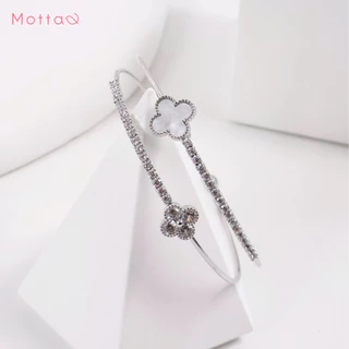 Motta Clover Online Exclusive Collection กำไลข้อมือชุบทองคำขาว ดีไซน์สวยไม่ซ้ำใคร
