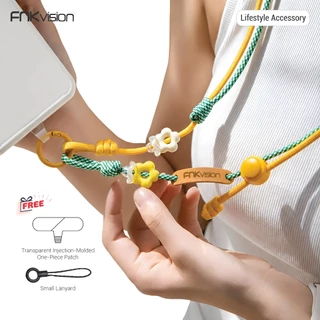 FNKvision พวงกุญแจเชือกถัก พวงกุญแจห้อยโทรศัพท์ สายคล้องโทรศัพท์มือถือ สายคล้องโทรศัพท์