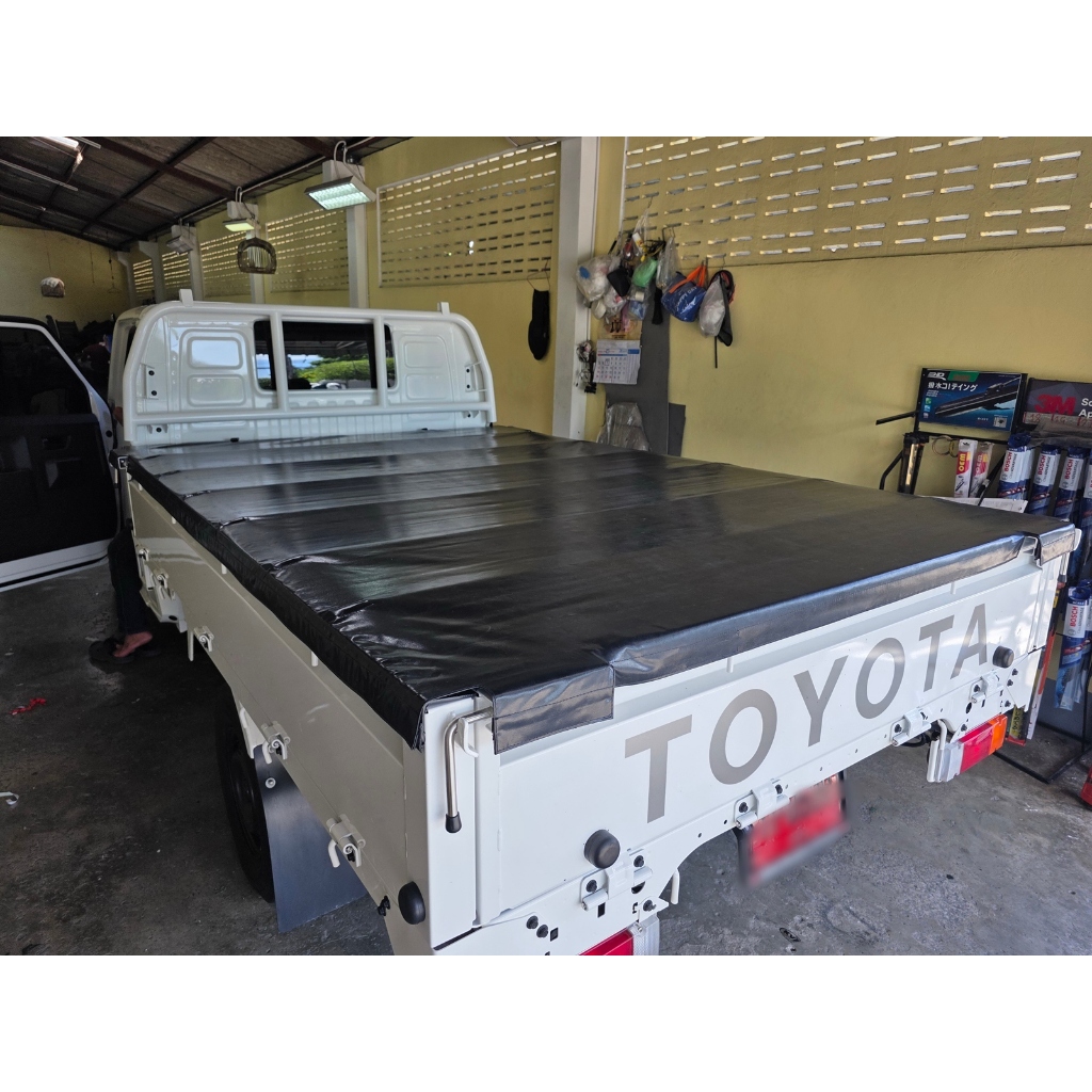 ผ้าใบปิดกระบะไฮลักซ์  hilux champแชมป์ ผ้าเต็นท์ปิดกระบะ hilux champ deck cover