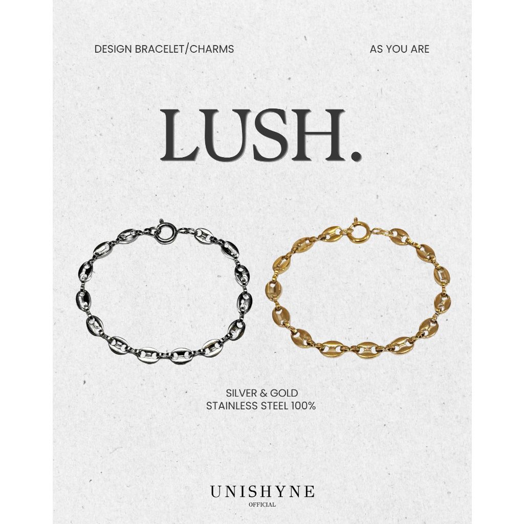 Unishyne “LUSH” (ลัช) สแตนเลสแท้ ตัวล็อคห่วงกลม