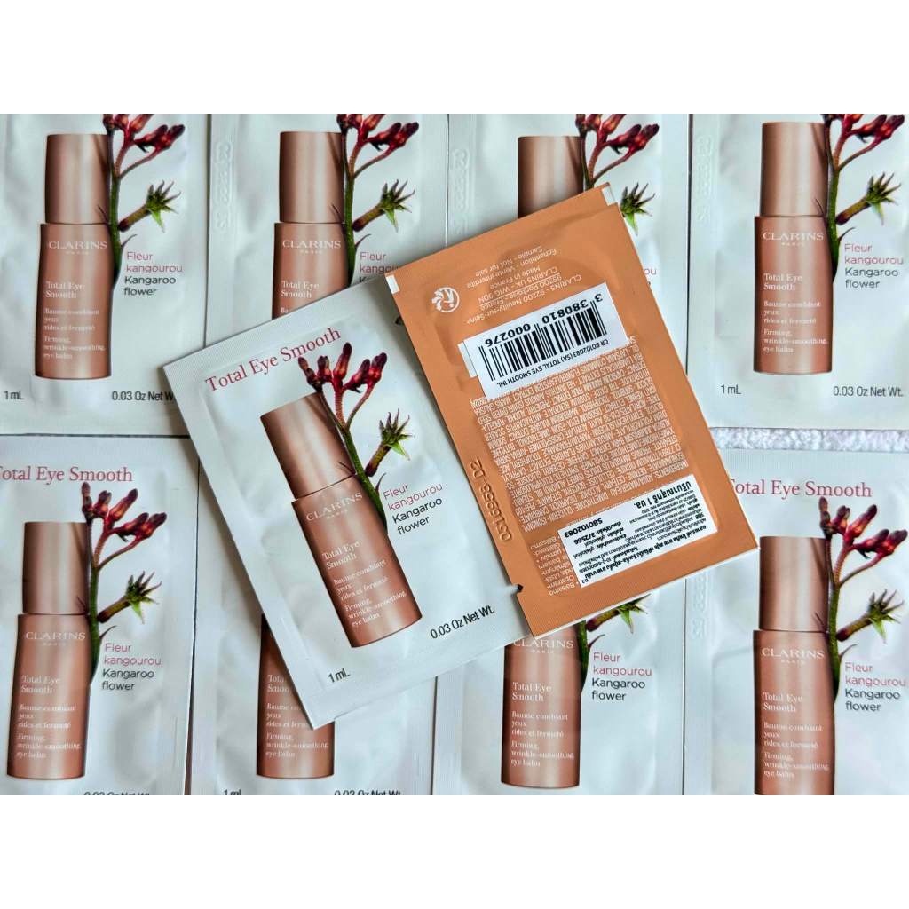 *Clarins* Total Eye Firming wrinkle-smoothing eye balms 1ml ของแท้ มี สคบ ป้ายไทย