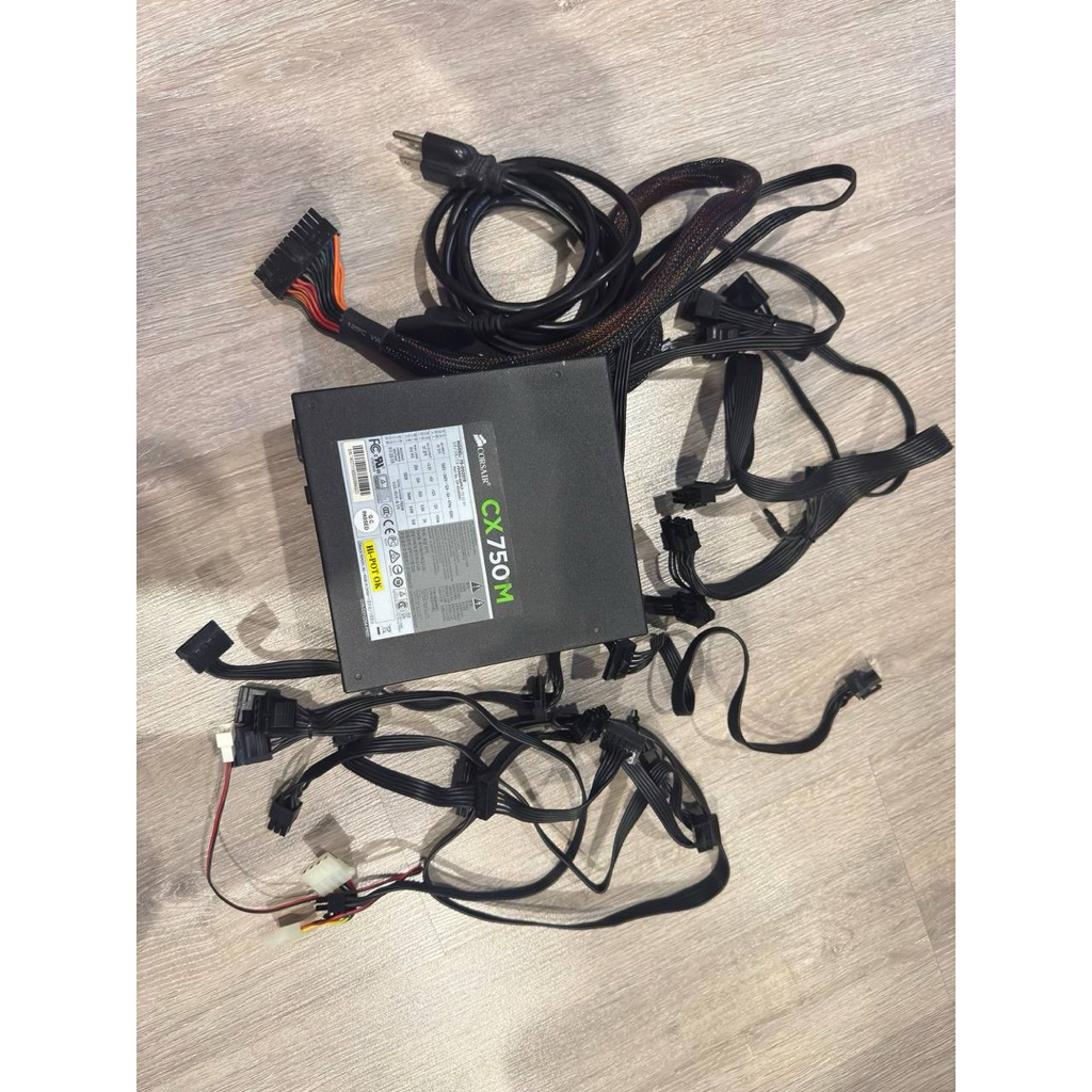 PSU 750W (80+ BROZNE) CORSAIR CX750M (ไม่มีกล่อง)